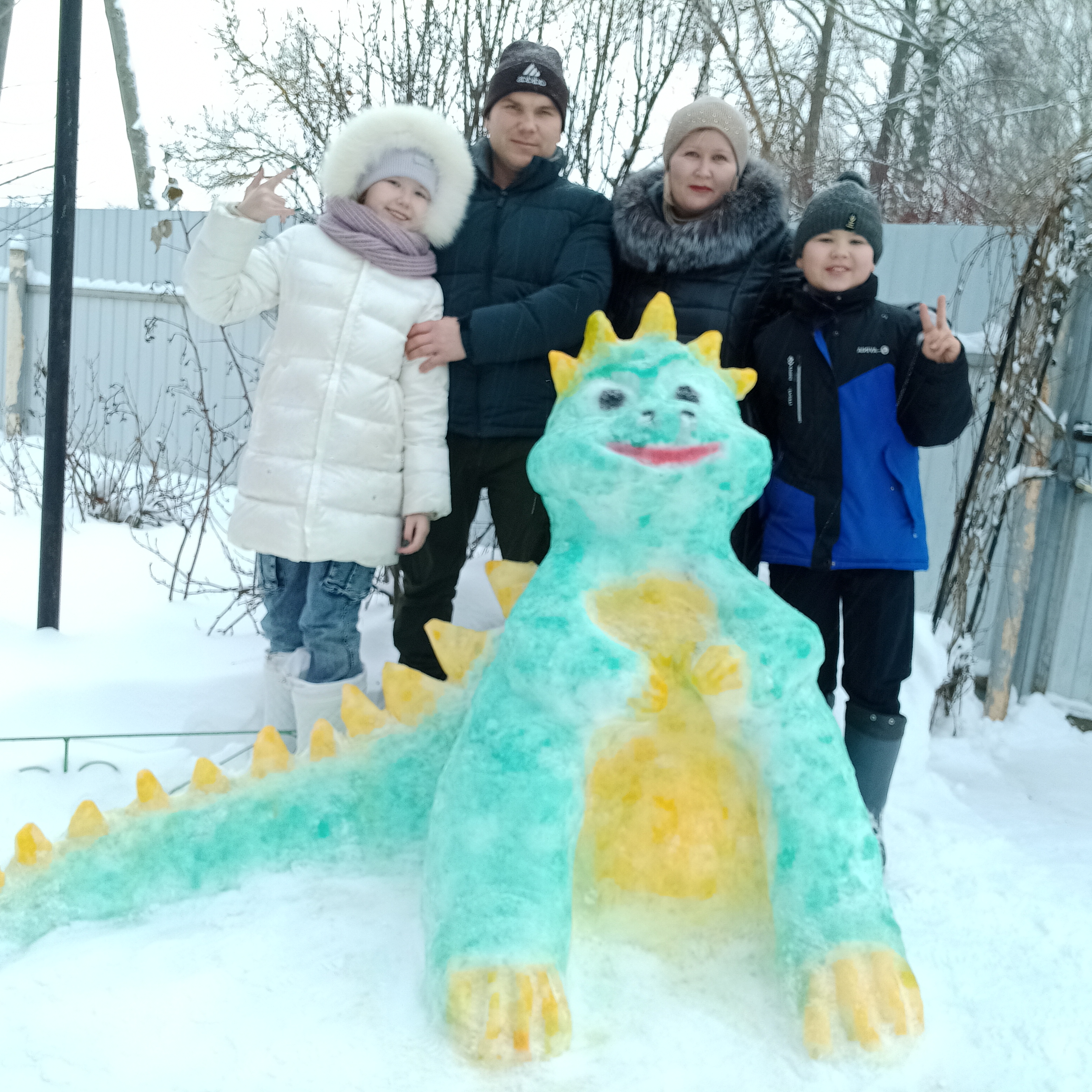 Подведены итоги конкурса снежных скульптур «Наш двор».